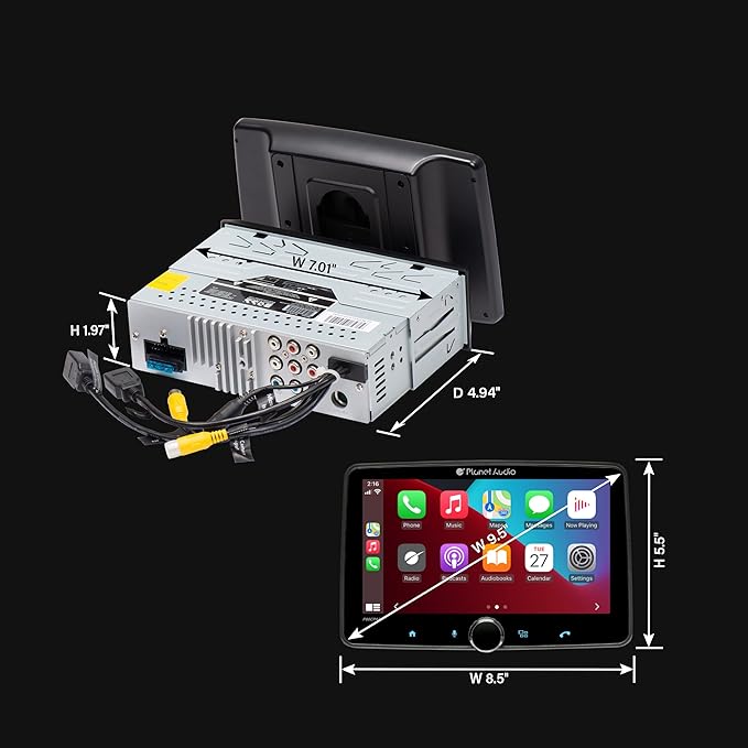 Planet Audio - Apple CarPlay, Android Auto y Bluetooth